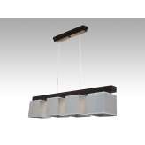 Lampa wisząca Santiago IV - 12 3387 hotelowa abażur aluminium