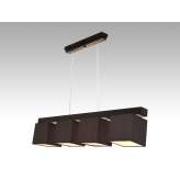 Lampa wisząca Santiago IV - 16 3400 hotelowa abażur brązowy