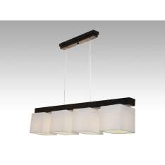 Lampa wisząca Santiago IV - 36 3424 hotelowa abażur biały