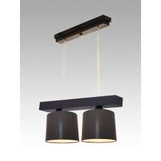 Lampa wisząca Jawa II - 16 3530 hotelowa abażur brązowy