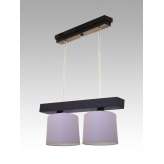 Lampa wisząca Jawa II - 17 3547 hotelowa abażur fioletowy