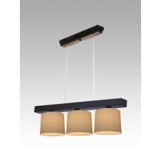 Lampa wisząca Jawa III - 1 3585 hotelowa abażur kremowy