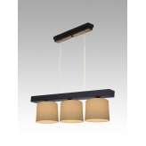 Lampa wisząca Jawa III - 1 3585 hotelowa abażur kremowy