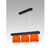 Lampa wisząca Jawa III - 8 3622 hotelowa abażur pomarańczowy