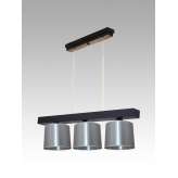 Lampa wisząca Jawa III - 12 3646 hotelowa abażur aluminium