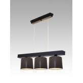 Lampa wisząca Jawa III - 16 3660 hotelowa abażur brązowy