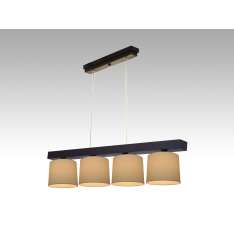 Lampa wisząca Jawa IV - 1 3714 hotelowa abażur kremowy