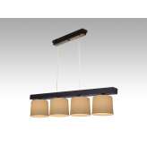 Lampa wisząca Jawa IV - 1 3714 hotelowa abażur kremowy