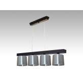 Lampa wisząca Jawa IV - 12 3776 hotelowa abażur aluminium