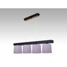 Lampa wisząca Jawa IV - 17 3806 hotelowa abażur fioletowy