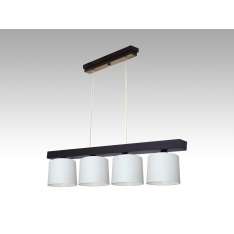 Lampa wisząca Jawa IV - 36 3813 hotelowa abażur biały