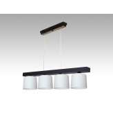 Lampa wisząca Jawa IV - 36 3813 hotelowa abażur biały