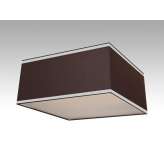 Plafon Werona 52 8672 hotelowy abażur brązowy | aluminiowe pasy