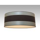 Plafon Lugano 52 8740 hotelowy abażur brązowy z aluminiowymi paskami