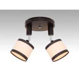 Plafon Sycylia II - 51 7194 hotelowy abażur kremowy | brązowe paski