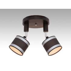 Plafon Sycylia II - 52 7200 hotelowy abażur brązowy | aluminiowe paski