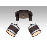 Plafon Sycylia II - 52 7200 hotelowy abażur brązowy | aluminiowe paski