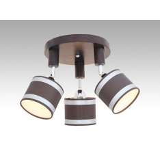 Plafon Sycylia III - 52 7255 hotelowy abażur brązowy | aluminiowe paski