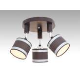 Plafon Sycylia III - 52 7255 hotelowy abażur brązowy | aluminiowe paski