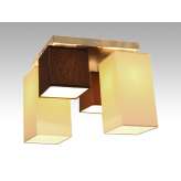 Plafon Sofia 1 - 16 7323 hotelowy abażur kremowy i brązowy