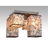 Plafon Sofia 2 7330 hotelowy abażur beżowy z czarnym wzorem