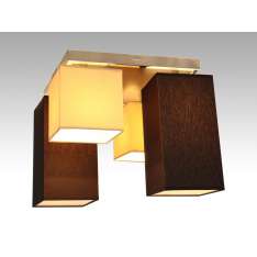 Plafon Sofia 16 - 1 7347 hotelowy abażur brązowy i kremowy