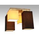 Plafon Sofia 16 - 1 7347 hotelowy abażur brązowy i kremowy