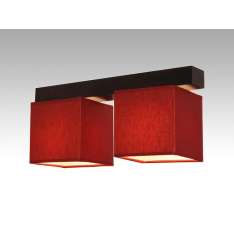 Plafon Vigo II - 4 7521 hotelowy abażur bordowy