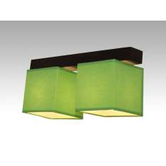 Plafon Vigo II - 10 7552 hotelowy abażur zielony