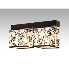 Plafon Vigo II - 13 7576 hotelowy abażur biały z czarnym wzorem