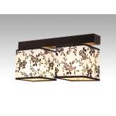 Plafon Vigo II - 13 7576 hotelowy abażur biały z czarnym wzorem