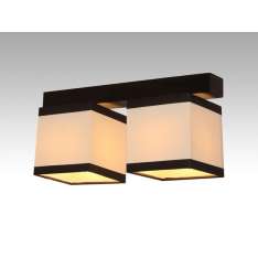 Plafon Vigo II - 51 7613 hotelowy abażur kremowy z brązowymi paskami