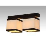 Plafon Vigo II - 51 7613 hotelowy abażur kremowy z brązowymi paskami