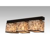 Plafon Vigo III - 2 7644 hotelowy abażur beżowy z czarnym wzorem