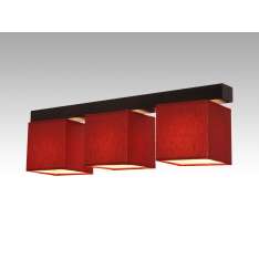 Plafon Vigo III - 4 7651 hotelowy abażur bordowy