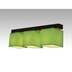 Plafon Vigo III - 10 7682 hotelowy abażur zielony