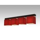 Plafon Vigo IV - 4 7781 hotelowy abażur bordowy