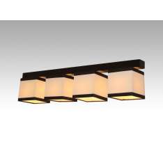 Plafon Vigo IV - 51 7873 hotelowy abażur kremowy z brązowymi paskami