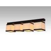 Plafon Vigo IV - 51 7873 hotelowy abażur kremowy z brązowymi paskami