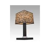 Lampa stołowa Nicea 2 4353 hotelowa abażur beżowy z czarnym wzorem