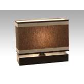 Lampa stołowa Orlando 52 4599 hotelowa abażur brązowy | aluminiowe paski