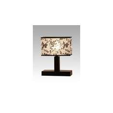 Lampa stołowa Marrsylia 13 4674 hotelowa abażur biały z czarnym wzorem