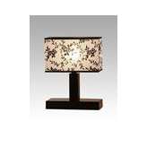 Lampa stołowa Marrsylia 13 4674 hotelowa abażur biały z czarnym wzorem