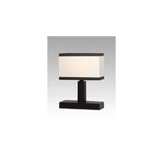 Lampa stołowa Marsylia 52 4728 hotelowa abażur brązowy | aluminiowe paski