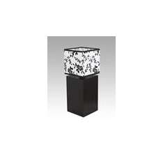 Lampa stołowa Malmo 13 5091 hotelowa abażur biały z czarnym wzorem