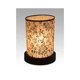 Lampa stołowa Toronto 2 5169 hotelowa abażur beżowy z czarnym wzorem