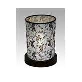 Lampa stołowa Toronto 13 5220 hotelowa abażur biały z czarnym wzorem