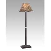 Lampa podłogowa Palmas 2 5831 hotelowa abażur beżowy z czarnym wzorem