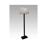 Lampa podłogowa Colombo 9 8993 hotelowa abażur szary z szarym wzorem