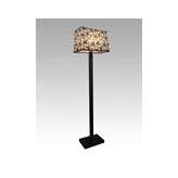 Lampa podłogowa Colombo 13 9020 hotelowa abażur biały z czarnym wzorem